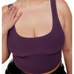 ✨Babaton Sculpt Knit Squareneck Cropped Tank Sz XS Top✨